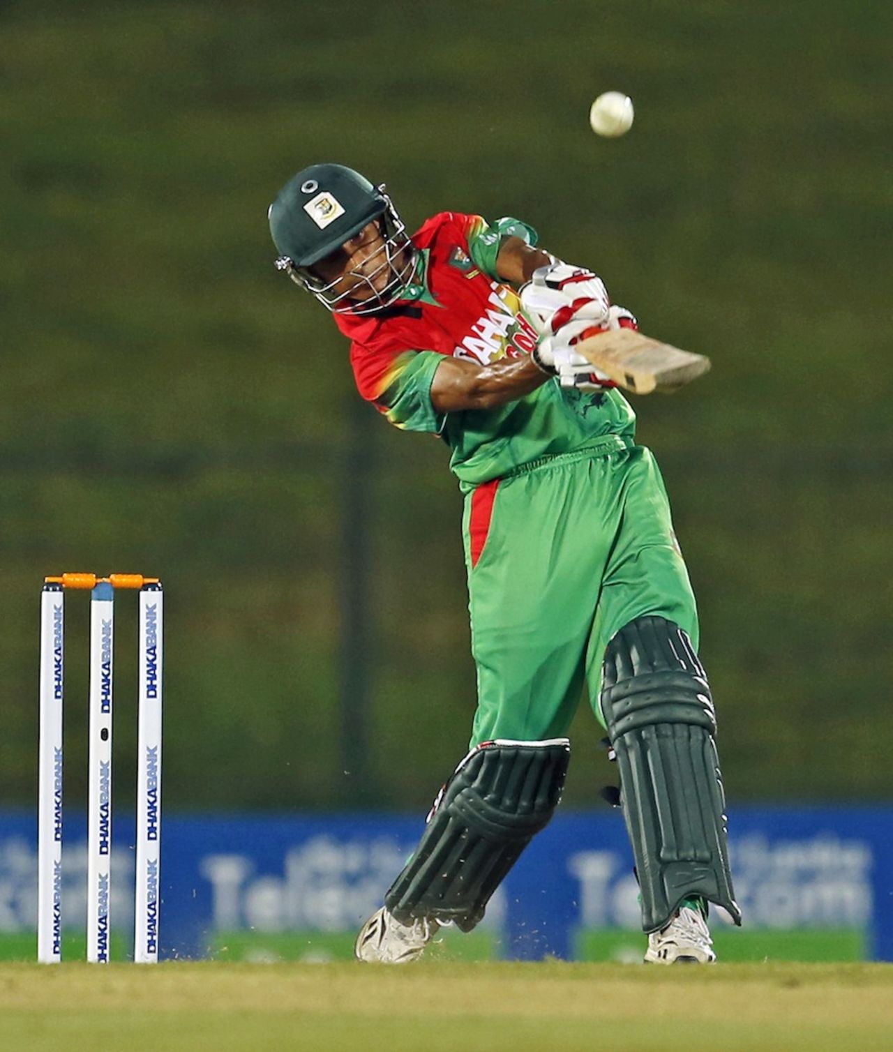 Nasir Hossain smashed three sixes, Sri Lanka v Bangladesh, 1st ODI, Hambantota, March 23, 2013 