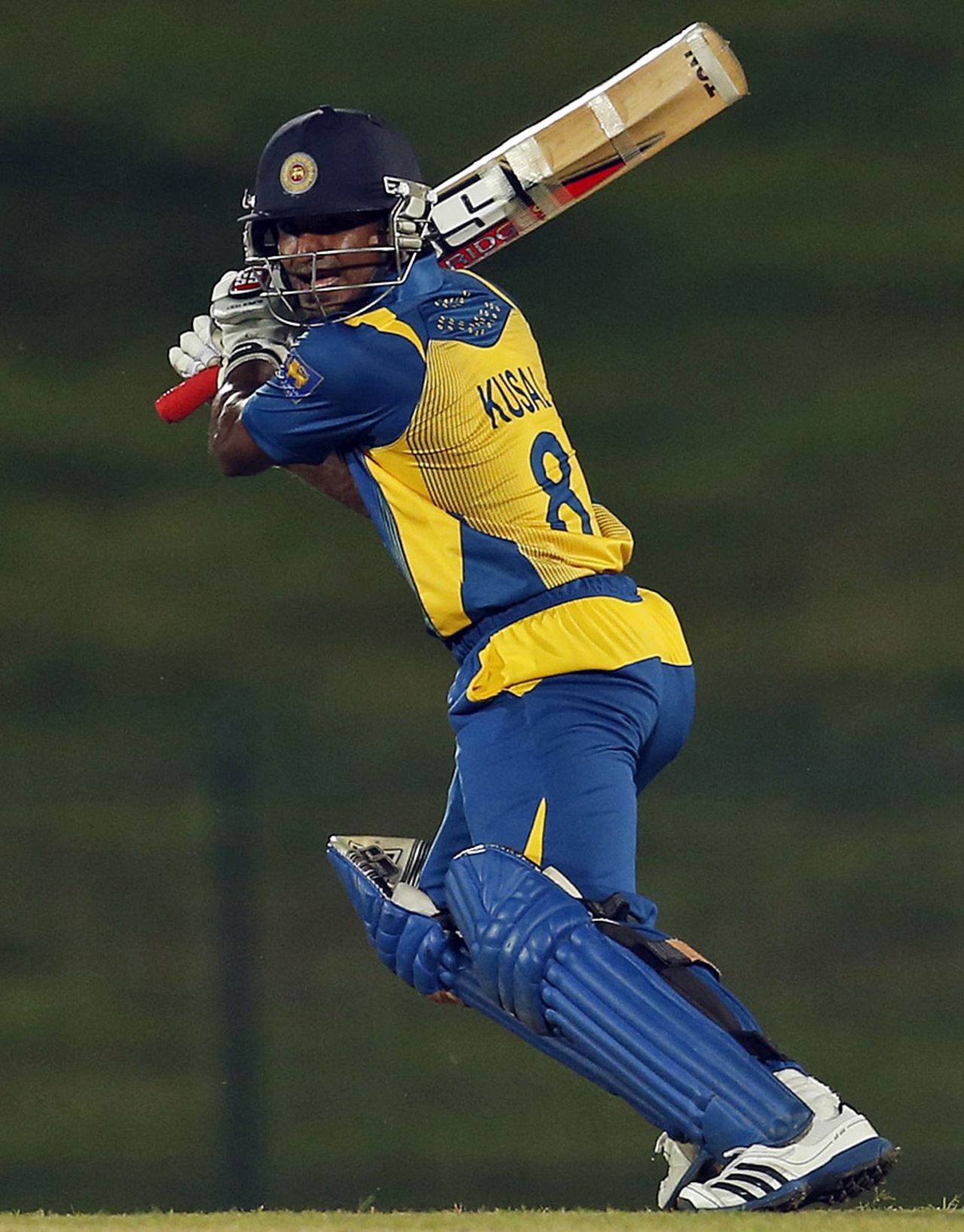 Kusal Perera blasts one through the off side, Sri Lanka v Bangladesh, 1st ODI, Hambantota, March 23, 2013