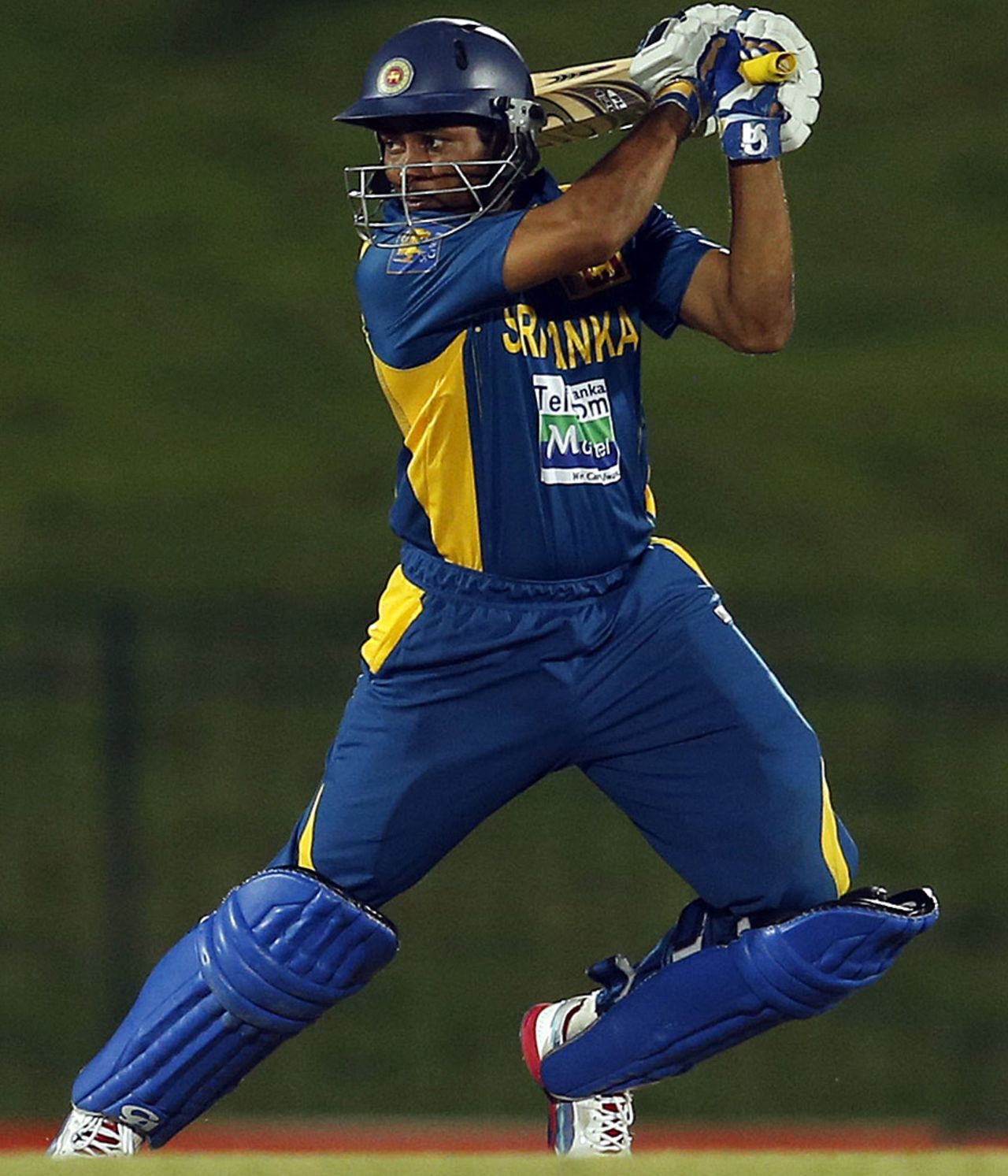 Tillakaratne Dilshan plays an aggressive shot, Sri Lanka v Bangladesh, 1st ODI, Hambantota, March 23, 2013