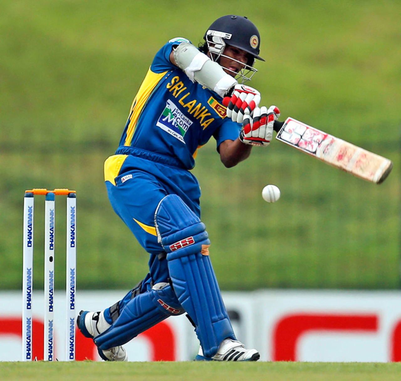Kusal Perera hits to the leg side, Sri Lanka v Bangladesh, 2nd ODI, Hambantota, March 25, 2013