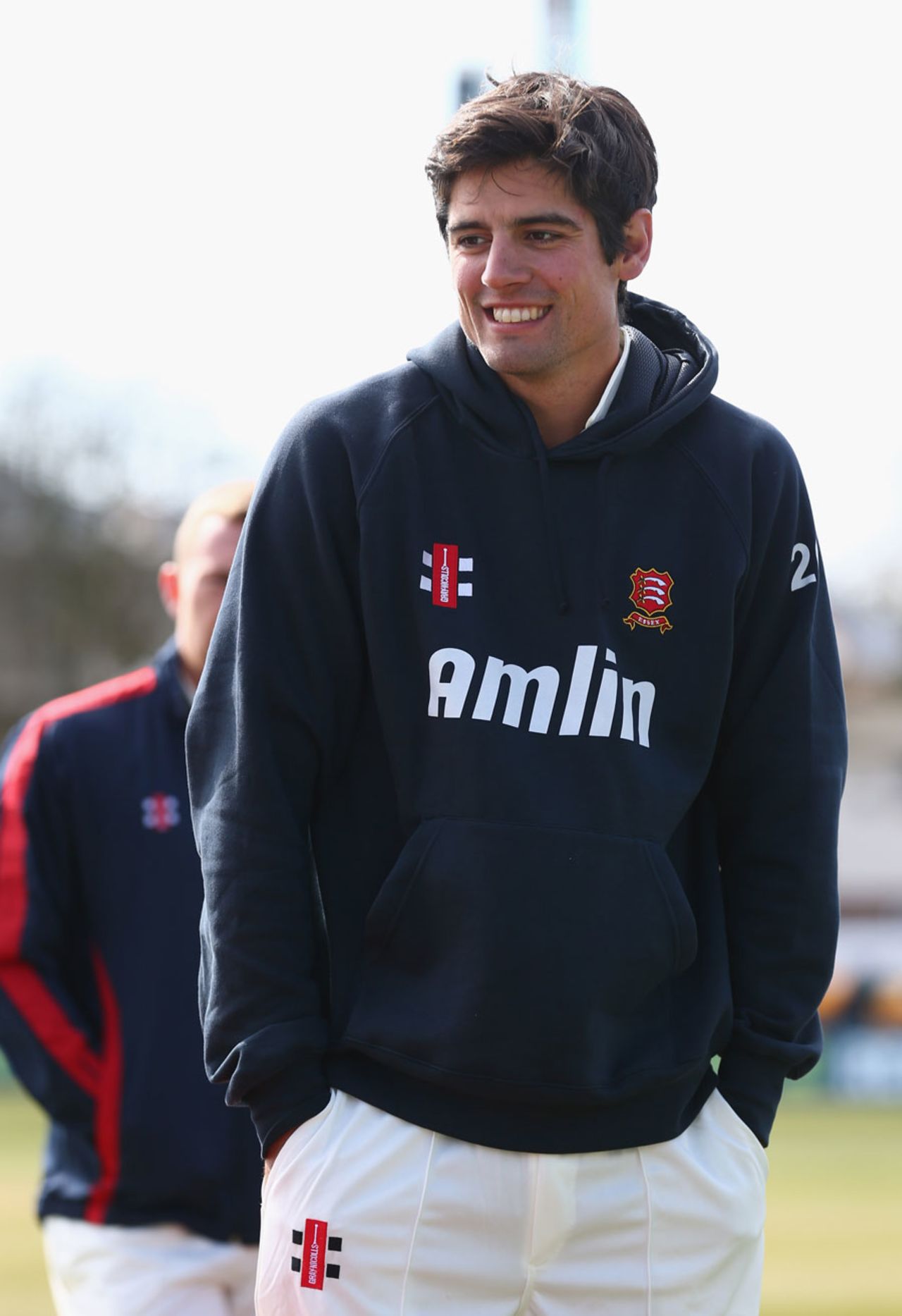 Alastair Cook keeps his hands in his pockets during Essex's media day, Chelmsford, April 2, 2013