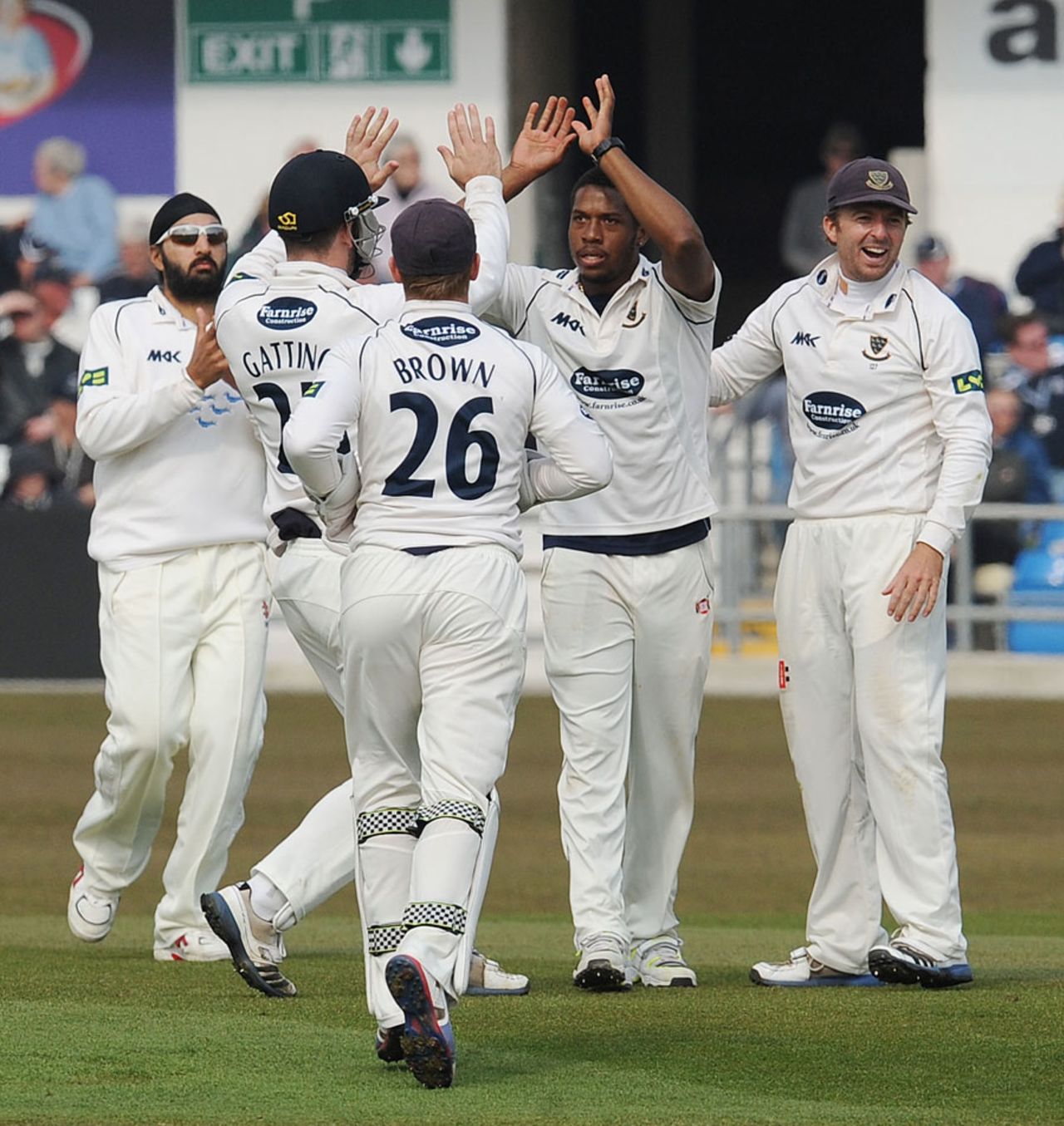 Chris Jordan took 6 for 48 on his Sussex debut, Yorkshire v Sussex, County Championship, Division One, Headingley, 1st day, April 10, 2013