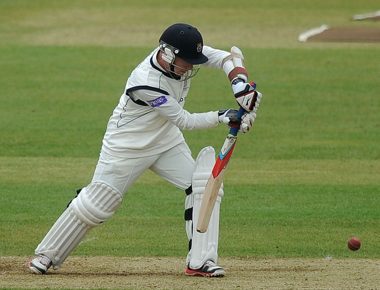 Adam Wheater made his debut for Hampshire, Hampshire v Leicestershire, County Championship, Division Two, Ageas Bowl, 2nd day, April 11, 2013