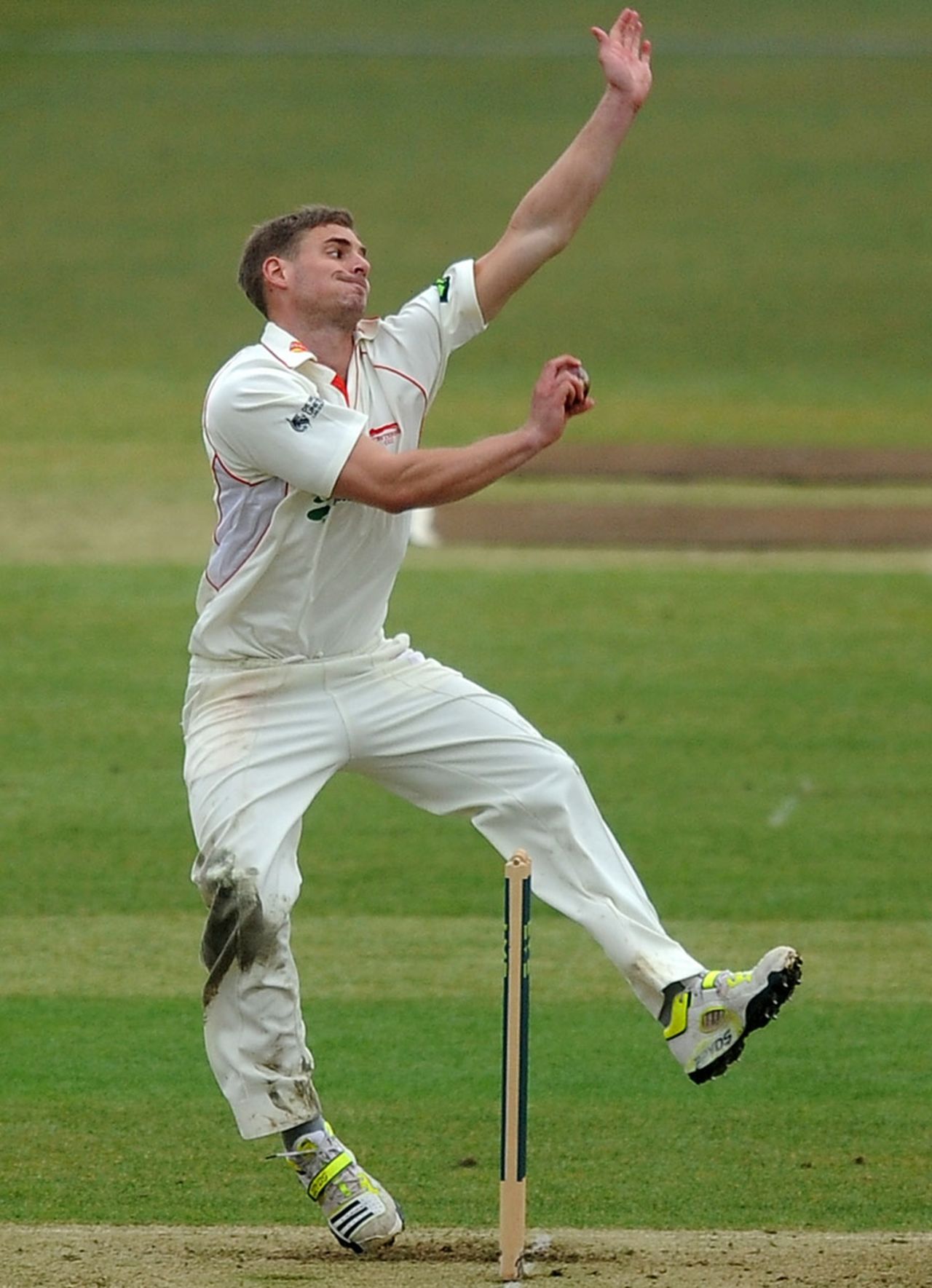 Ollie Freckingham made his first-class debut, Hampshire v Leicestershire, County Championship, Division Two, Ageas Bowl, 2nd day, April 11, 2013
