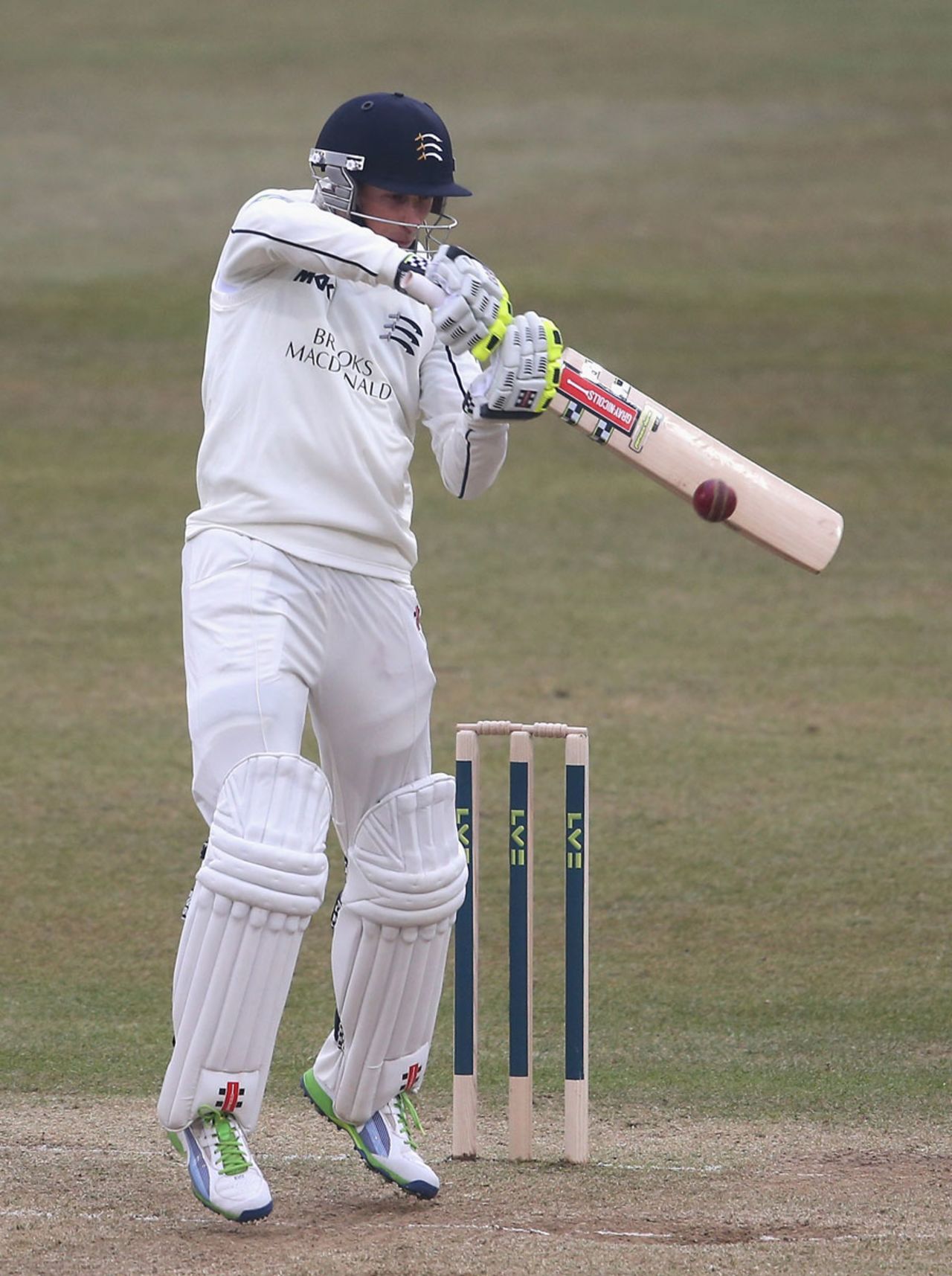 John Simpson made his first Championship fifty since 2011, Nottinghamshire v Middlesex, County Championship, Division One, Trent Bridge, 2nd day, April 11, 2013