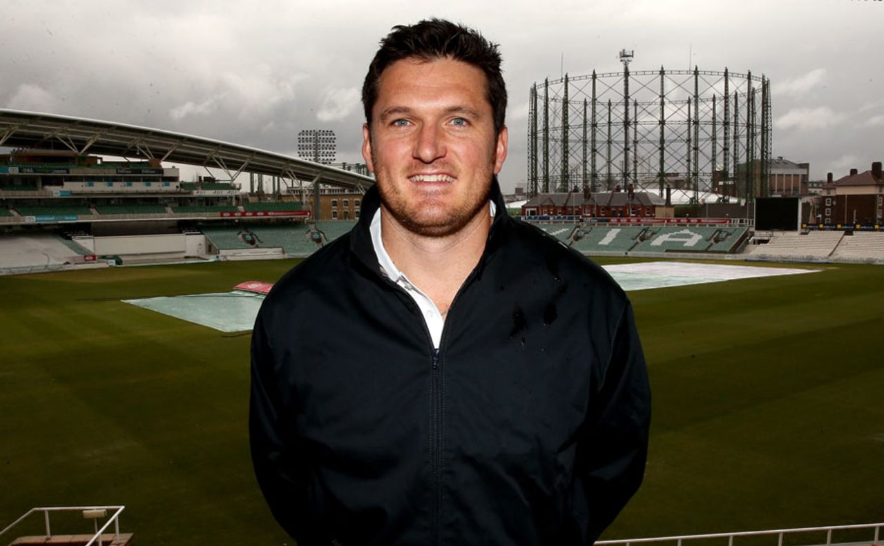 Graeme Smith at his Surrey unveiling, The Oval, April 12, 2013