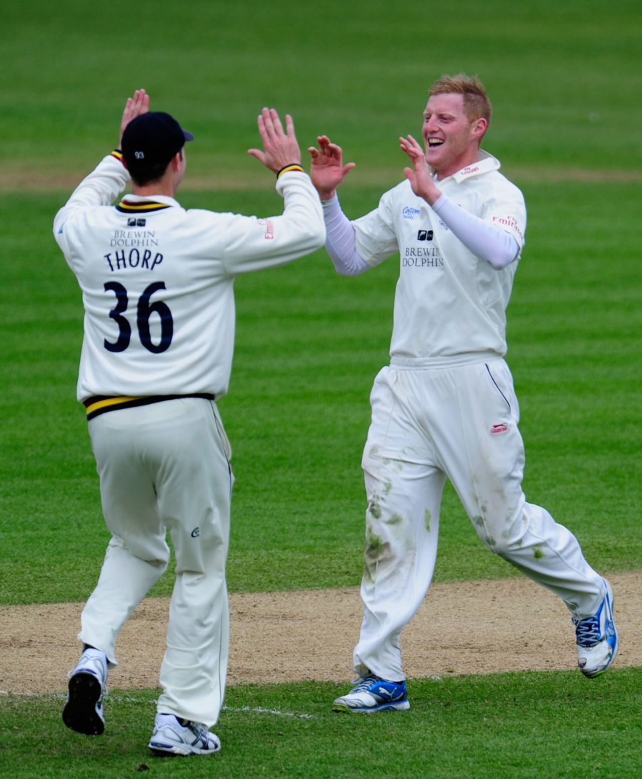 Ben Stokes picked up a couple of early wickets, Warwickshire v Durham, County Championship, Division One, Edgbaston, 3rd day, April 19, 2013