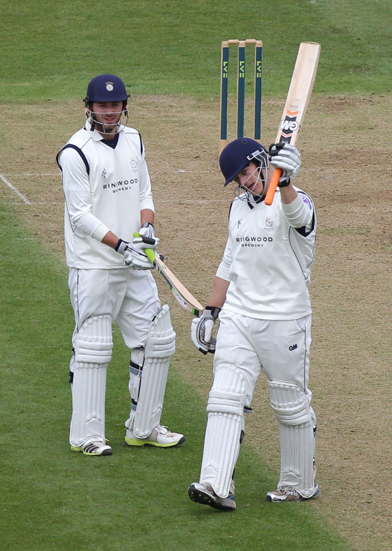 Jimmy Adams recorded the 17th first-class century of his career, Hampshire v Worcestershire, County Championship, Division Two, Ageas Bowl, 1st day, April 24, 2013