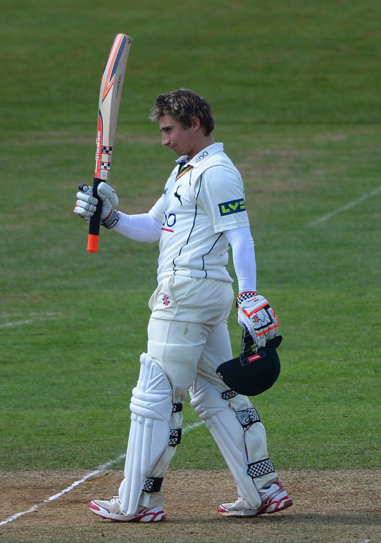James Taylor reached his century after lunch, Derbyshire v Nottinghamshire, County Championship, Division One, Derby, 3rd day, April 26, 2013