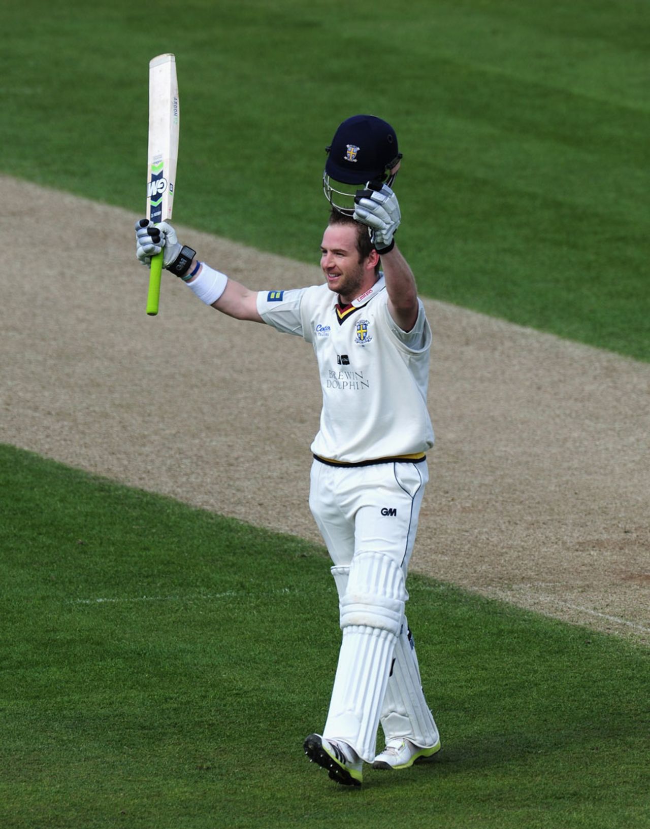 Mark Stoneman scored his fifth first-class hundred, Durham v Yorkshire, County Championship, Division One, Chester-le-Street, 3rd day, April 26, 2013