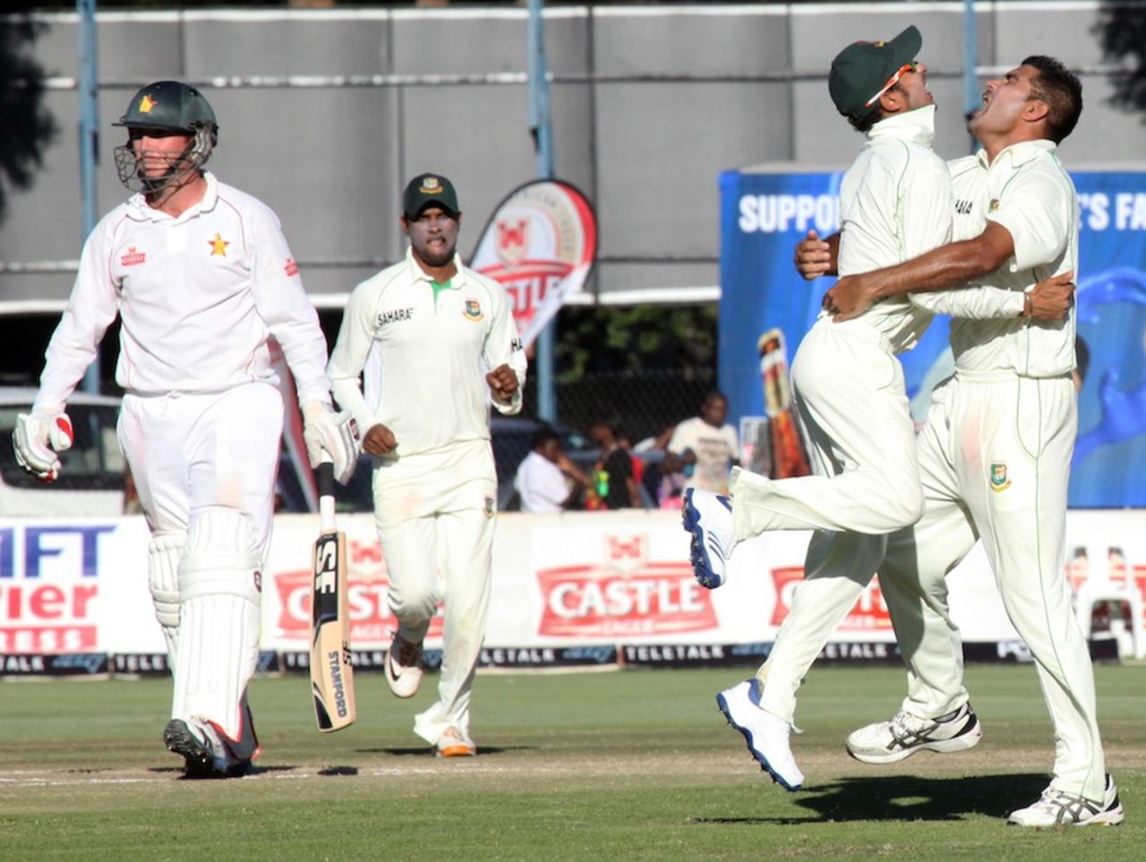 Brendan Taylor was lbw for 10 to Ziaur Rahman, Zimbabwe v Bangladesh, 2nd Test, Harare, 4th day, April 28, 2013
