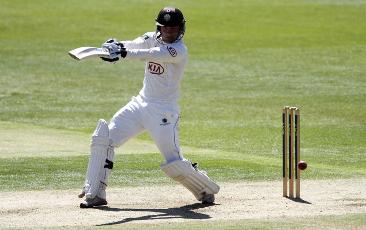 Rory Burns cuts during another composed innings, Surrey v Middlesex, County Championship, Division One, Lord's, 1st day, May 2, 2012