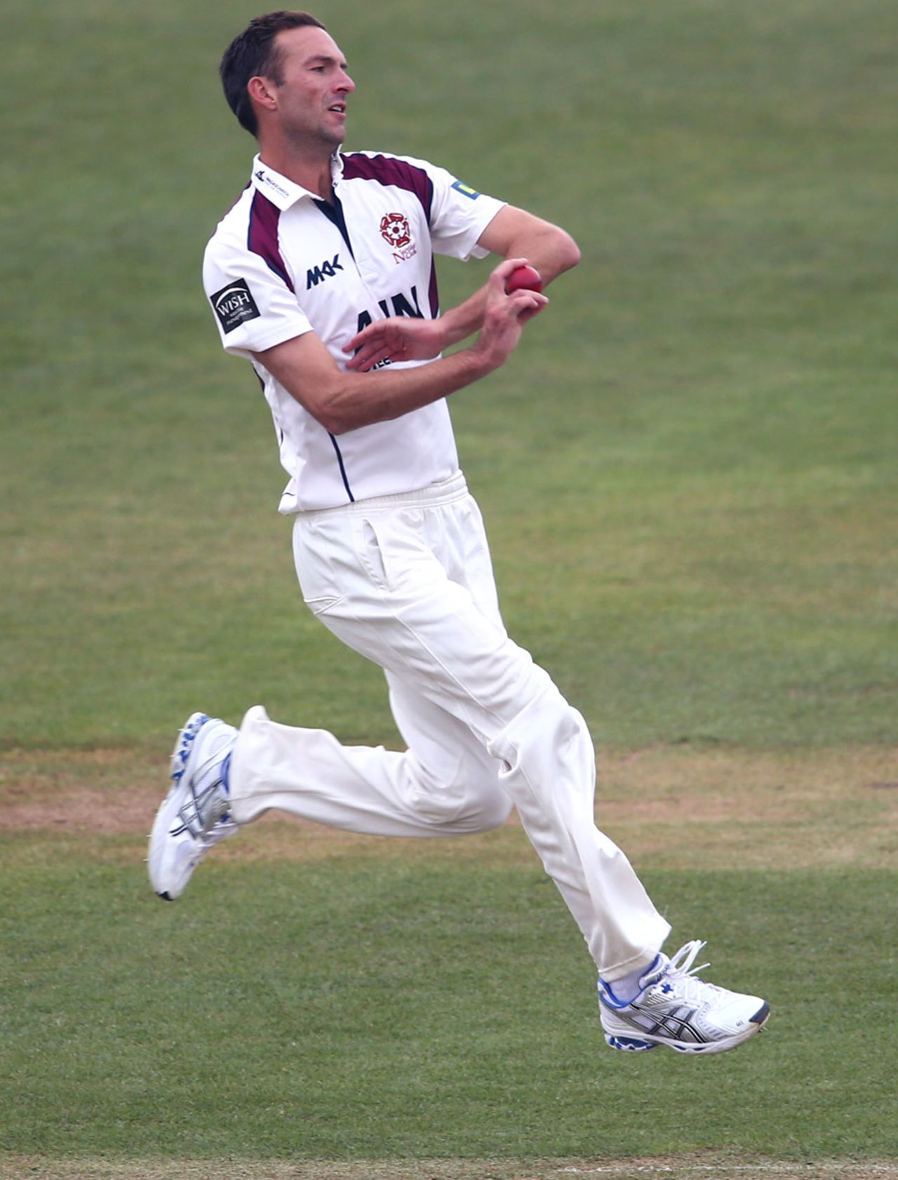 Trent Copeland runs into bowl on debut, Glamorgan v Northamptonshire, County Championship, Division Two, Cardiff, 1st day, April 10, 2013
