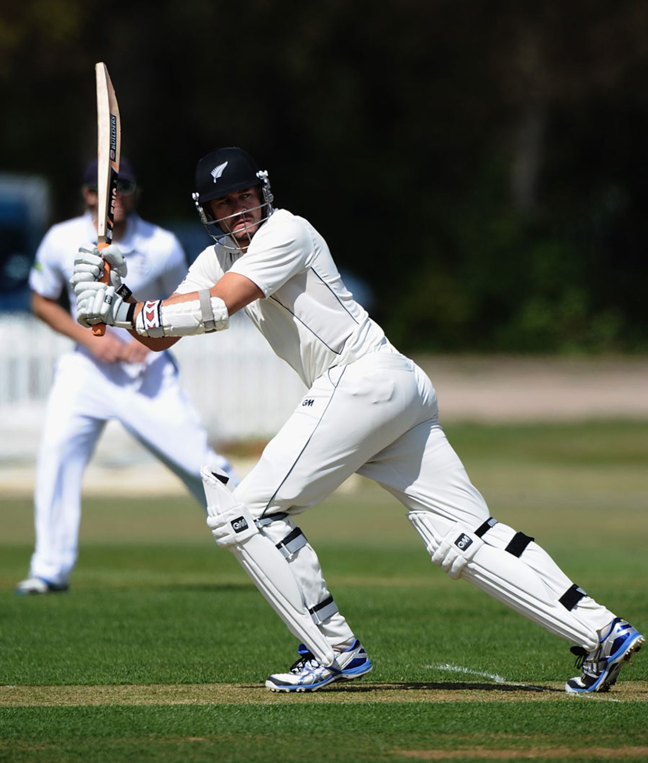 Peter Fulton flicks one off his pads, Derbyshire v New Zealanders, Tour Match, 1st day, Derby, May 4, 2013