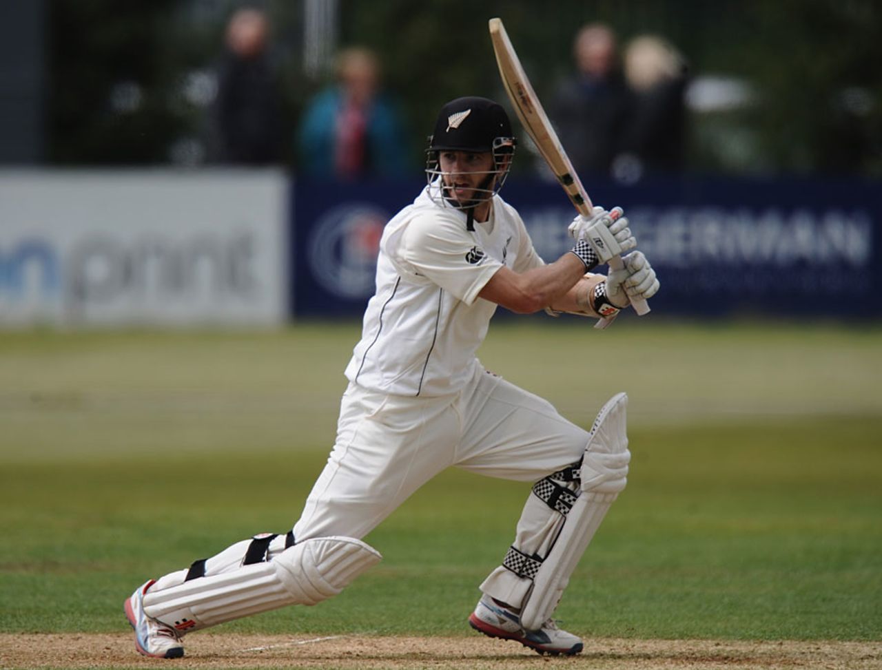 Kane Williamson reached 43 before he was caught behind, Derbyshire v New Zealanders, Tour Match, 1st day, Derby, May 4, 2013
