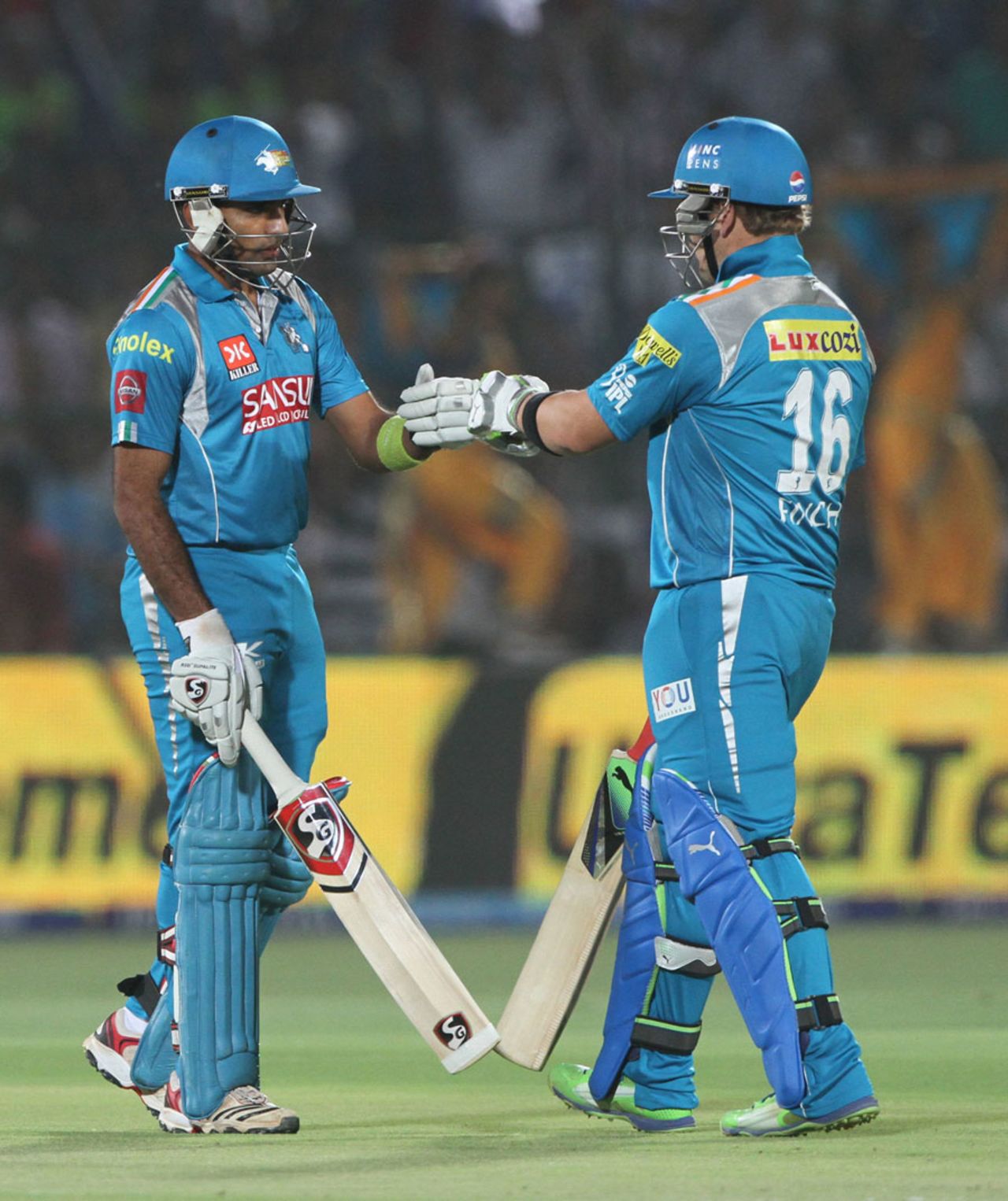 Robin Uthappa and Aaron Finch shared an opening stand of 97 runs, Rajasthan Royals v Pune Warriors, IPL 2013, Jaipur, May 5, 2013