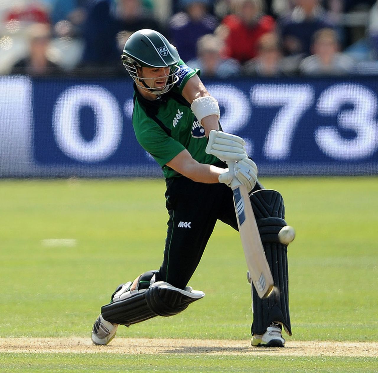 Neil Pinner made 9 before falling to James Anyon, Sussex v Worcestershire, Yorkshire Bank 40, Group A, Hove, May 5, 2013