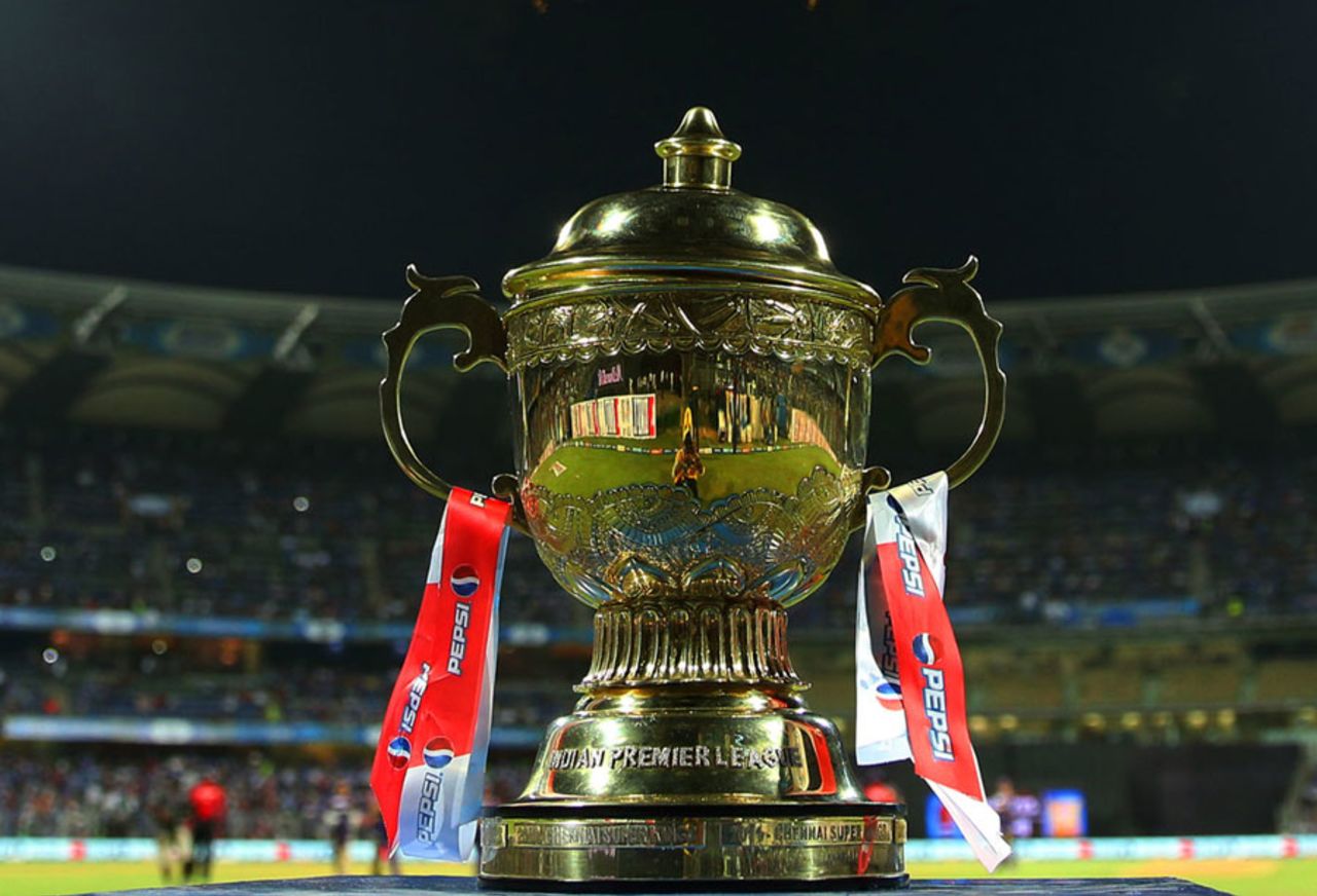 The IPL trophy, Mumbai Indians v Kolkata Knight Riders, IPL, Mumbai, May 7, 2013