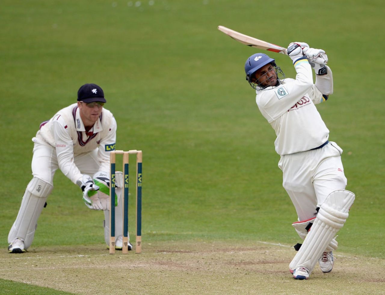 Adil Rashid progressed to his best first-class score of 180, Yorkshire v Somerset, County Championship, Division One, Headingley, 2nd day, May 8, 2013