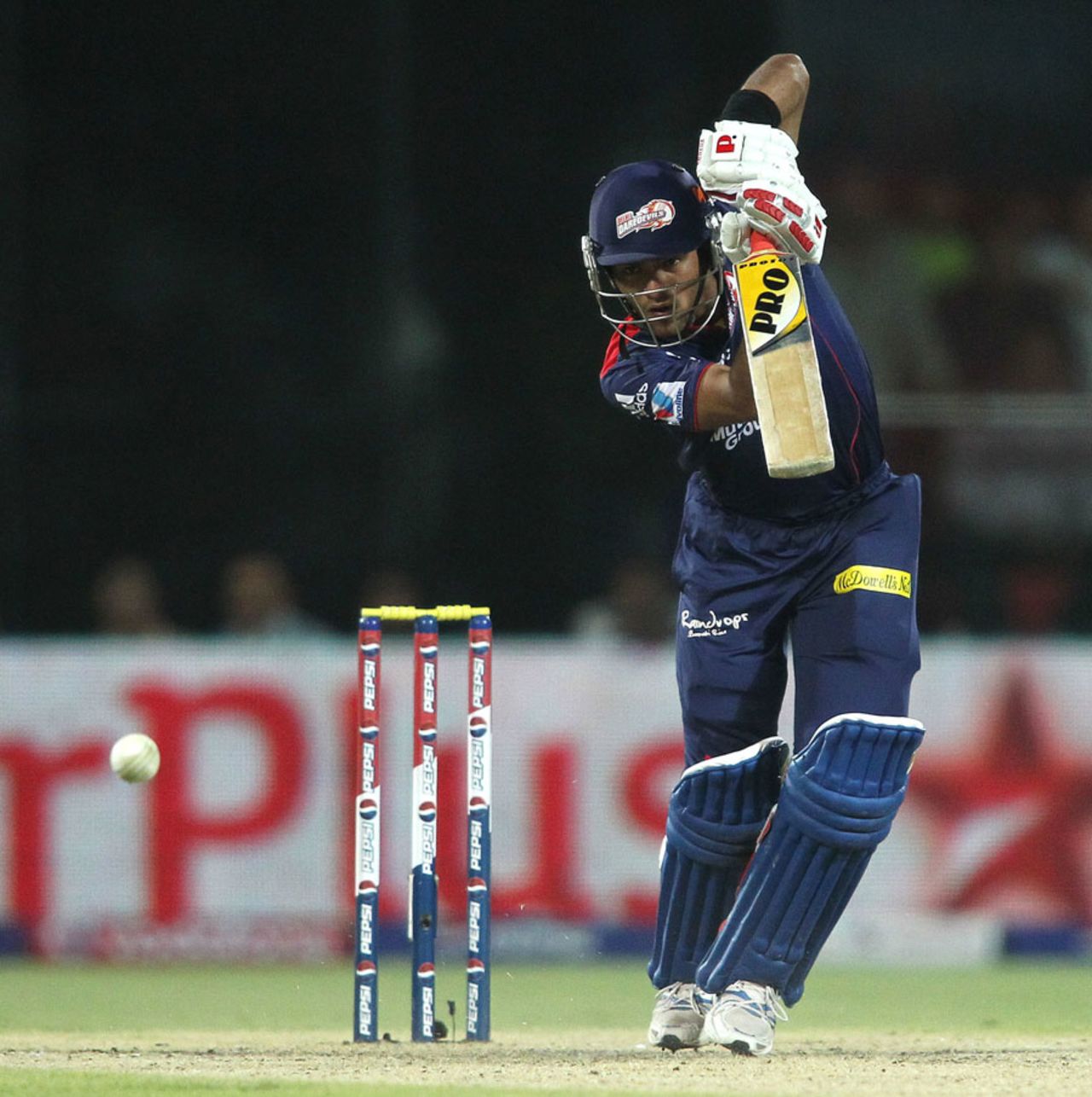 Unmukt Chand top-scored with 41, Delhi Daredevils v Royal Challengers Bangalore, IPL 2013, Delhi, May 10, 2013