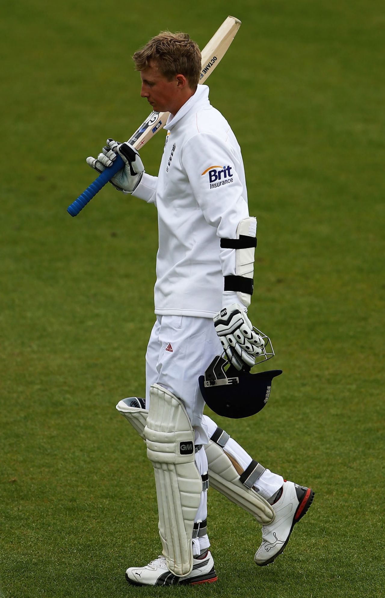 Joe Root walks off after making 179, England Lions v New Zealanders, Tour match, Grace Road, 4th day, May 12, 2013
