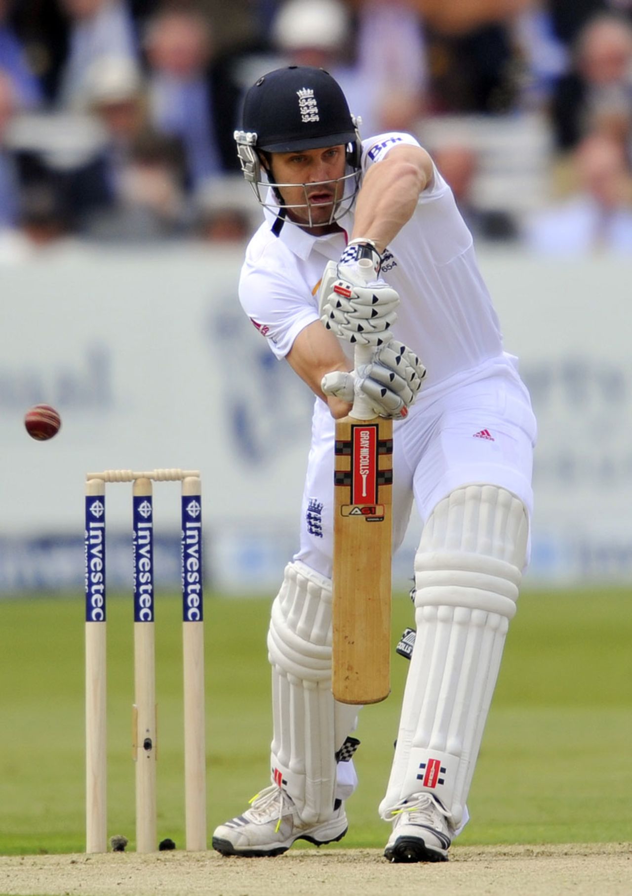 Nick Compton gets forward to defend, England v New Zealand, 1st Investec Test, Lord's, 1st day, May 16, 2013