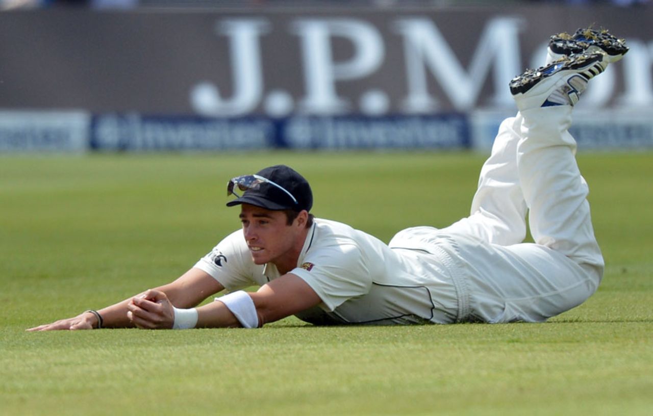 Tim Southee claimed the catch to dismiss Nick Compton, England v New Zealand, 1st Investec Test, Lord's, 1st day, May 16, 2013
