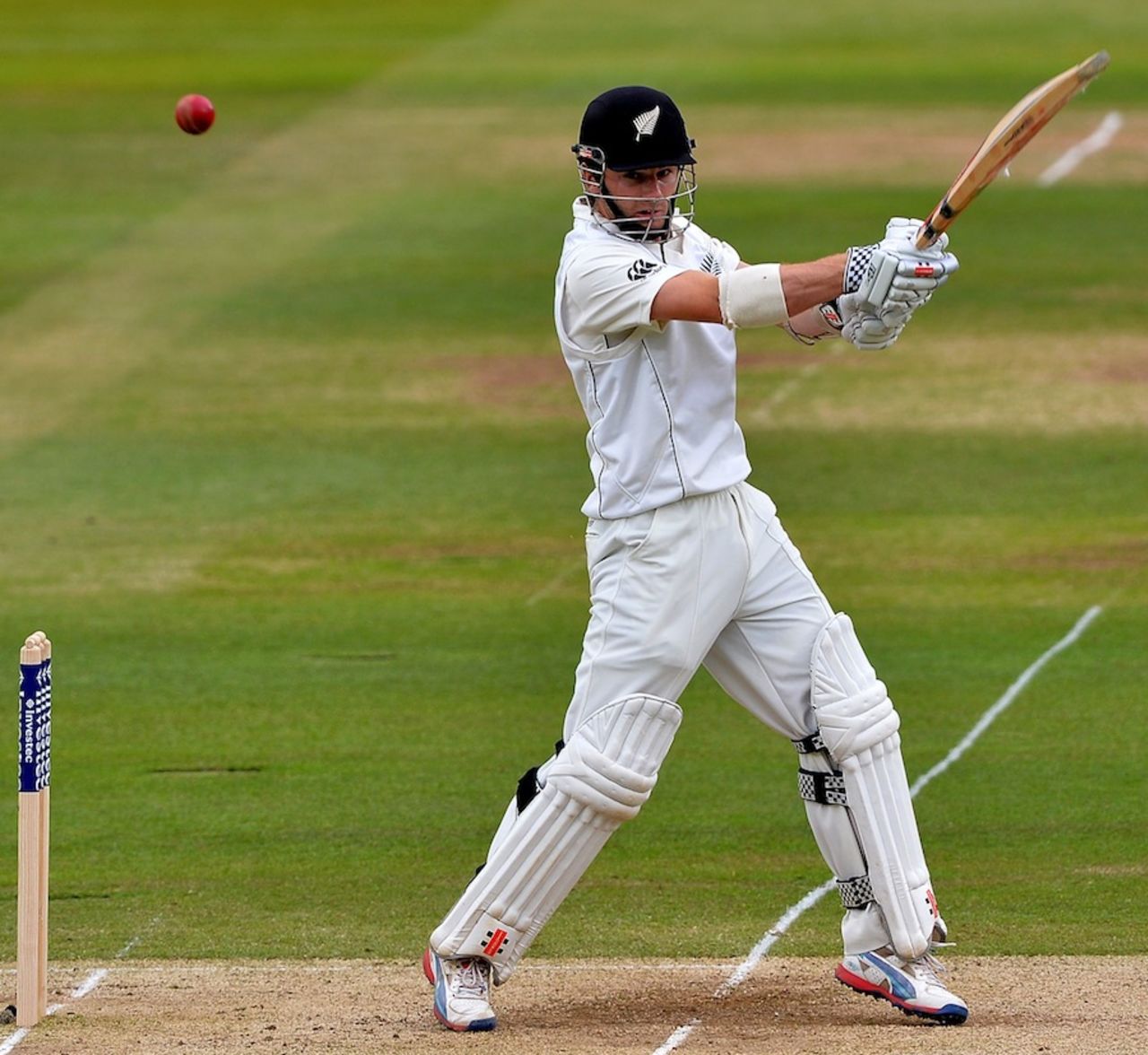 Kane Williamson punishes one over point, England v New Zealand, 1st Investec Test, Lord's, 3rd day, May 18, 2013