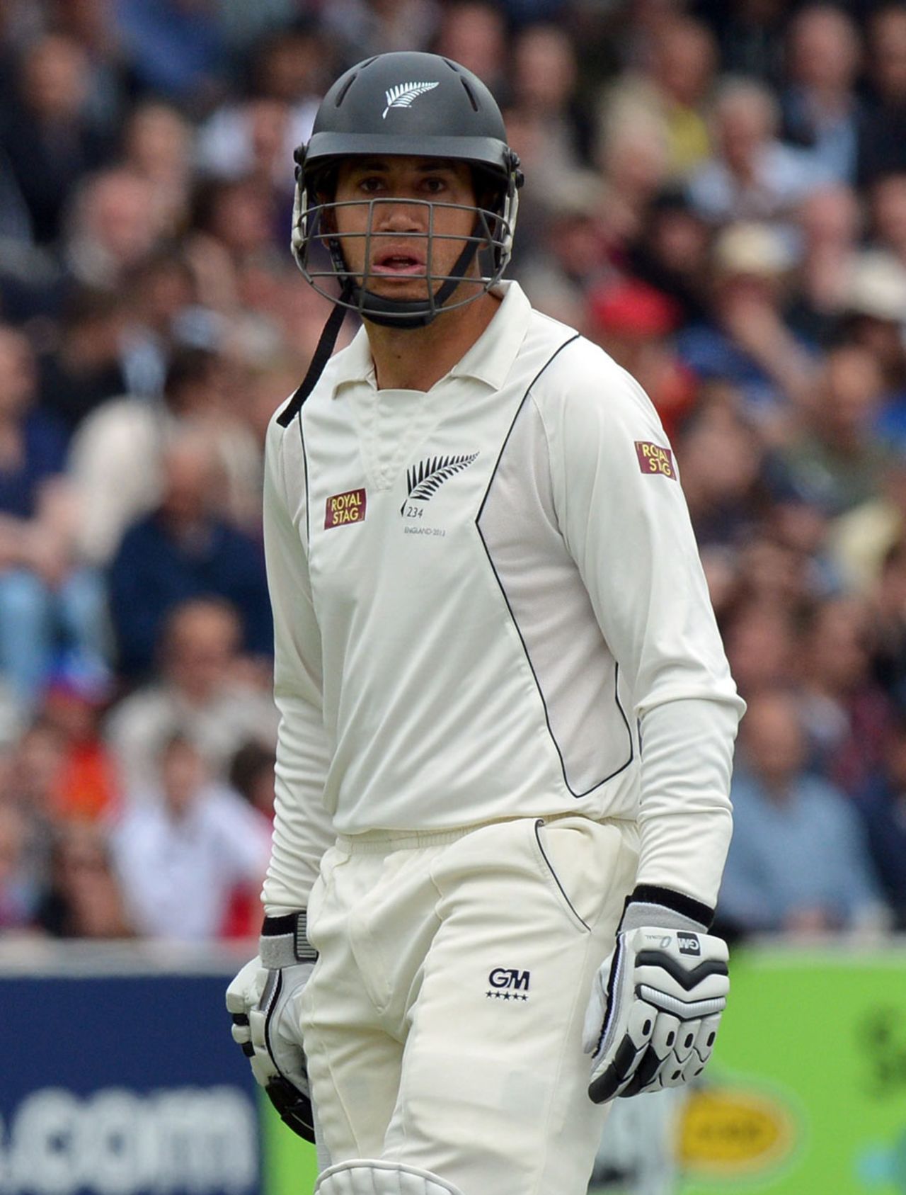 Ross Taylor is dumbstruck at his second-ball duck, England v New Zealand, 1st Investec Test, Lord's, 4th day, May 19, 2013