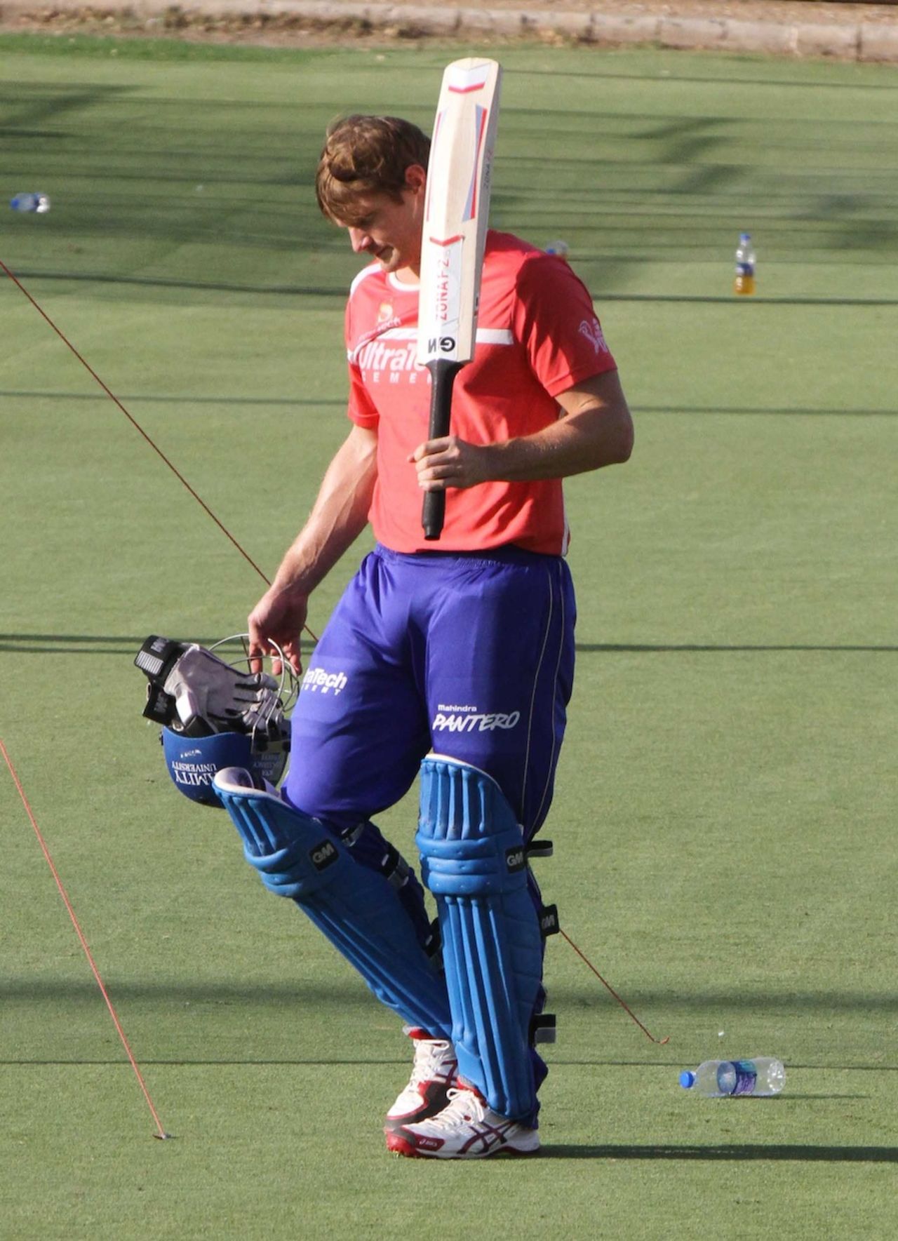 Shane Watson during a practice session at the Sawai Mansingh Stadium in Jaipur