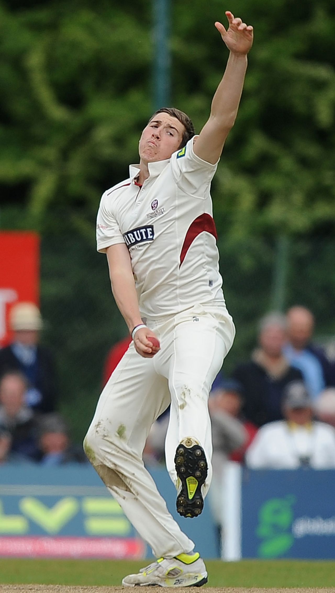 Jamie Overton proved expensive, Sussex v Somerset, County Championship, Division One, Horsham, 1st day, May, 22, 2013