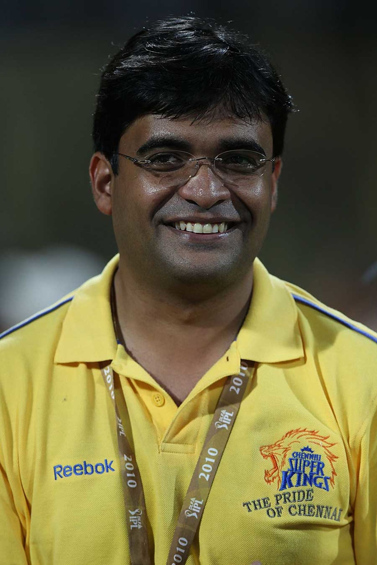 Gurunath Meiyappan, a top CSK official, at an IPL game, Mumbai, April 25, 2010