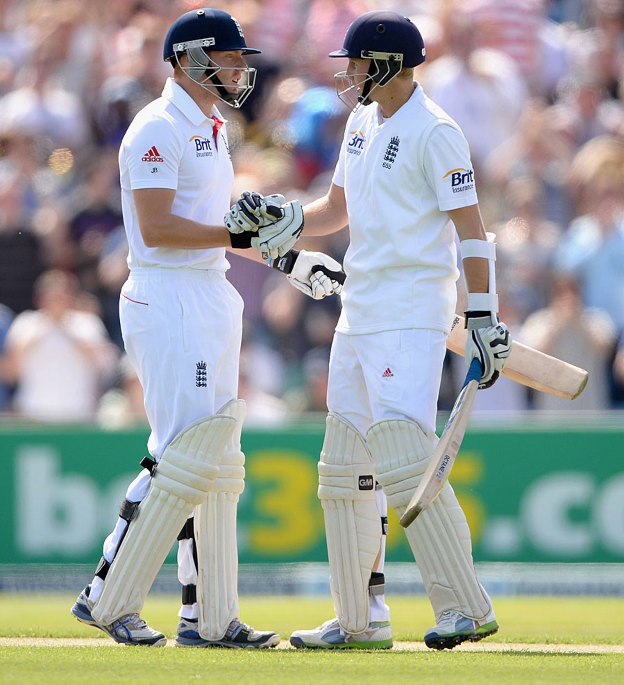 Yorkshire's very own pair of Jonny Bairstow and Joe Root at the crease, England v New Zealand, 2nd Investec Test, Headingley, 2nd day, May 25, 2013