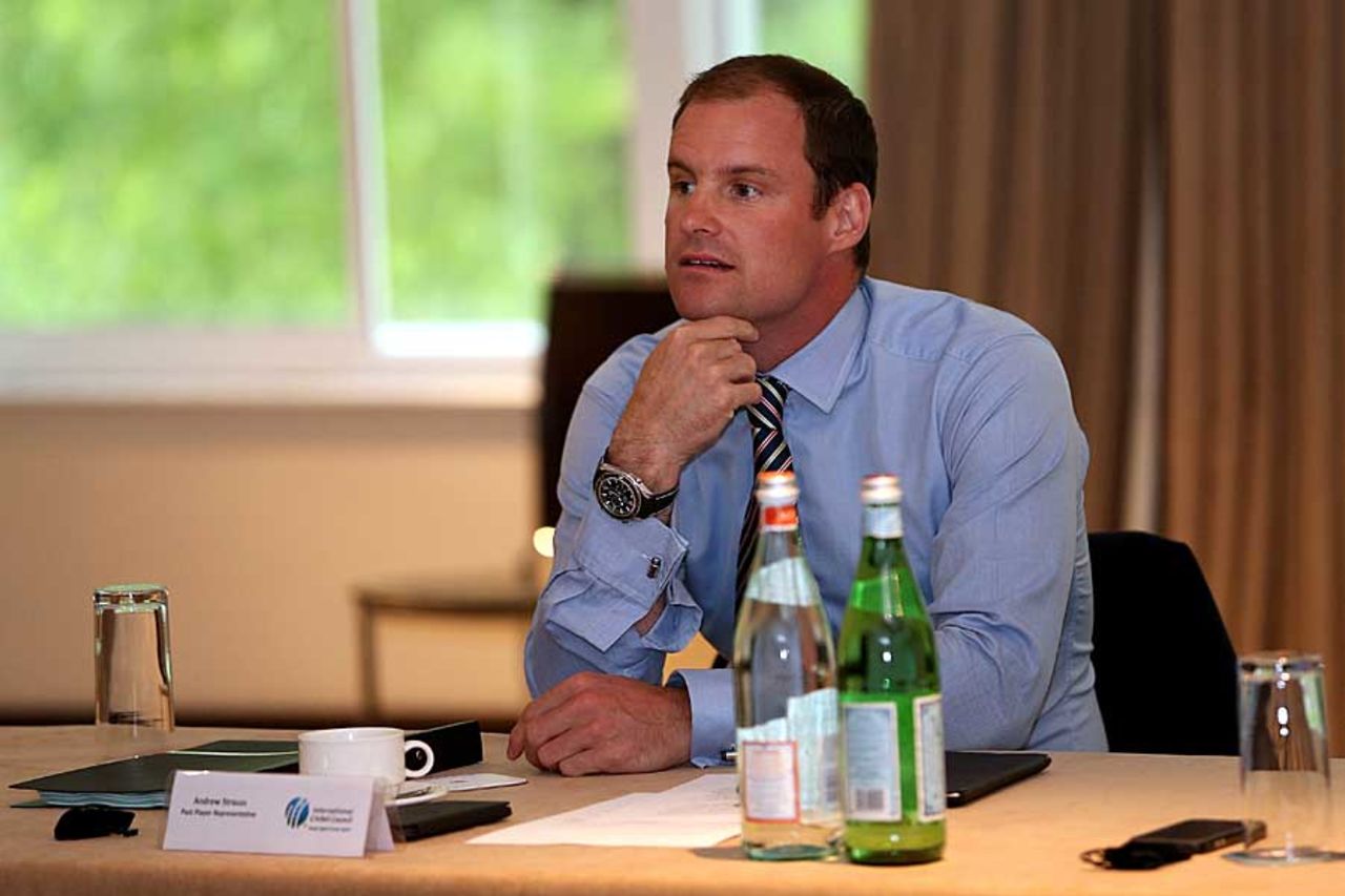 Andrew Strauss at the ICC Cricket Committee meeting at Lord's, London, May 28, 2013