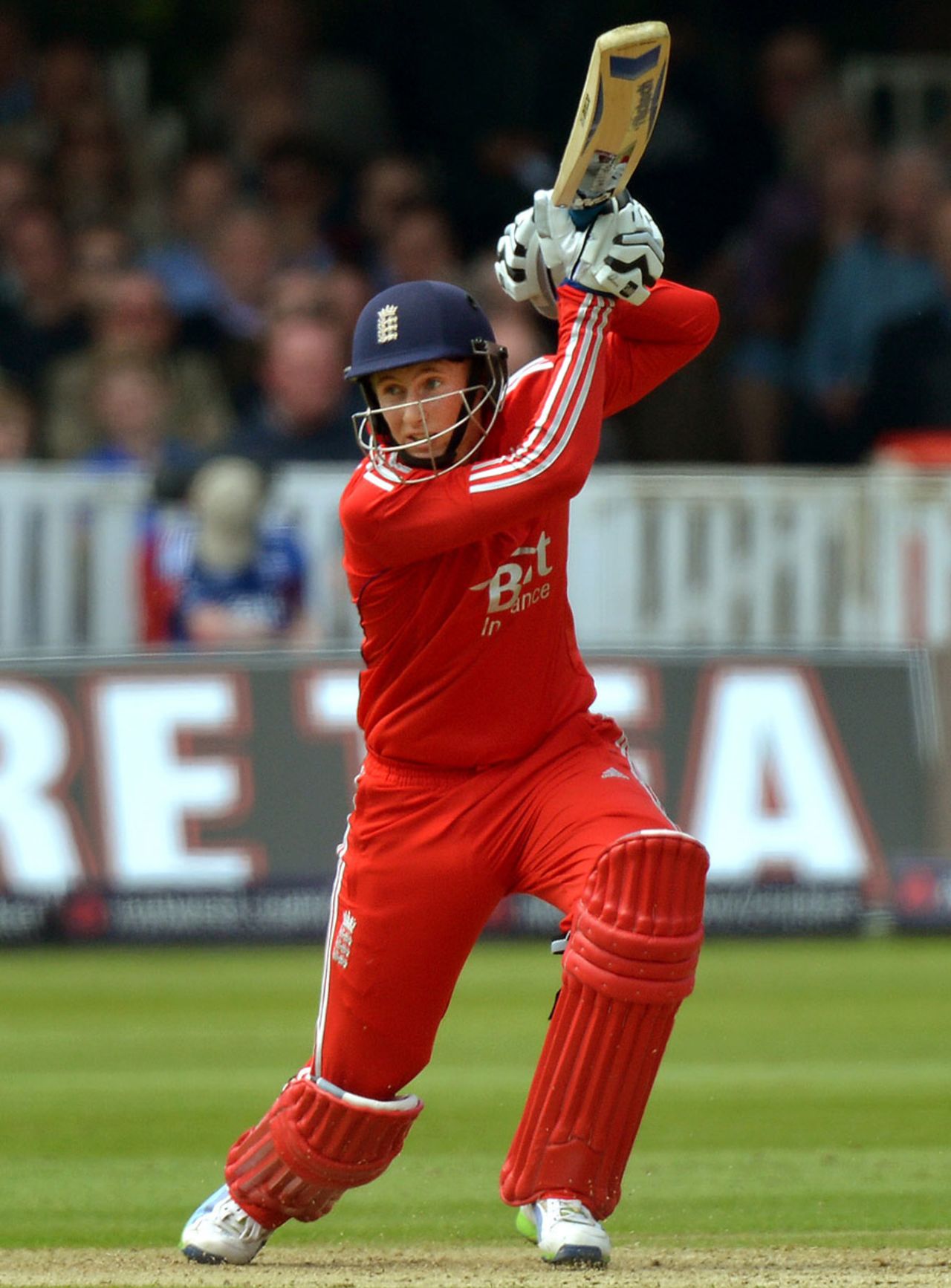 Joe Root drives through the covers, England v New Zealand, 1st ODI, Lord's, May 31, 2013