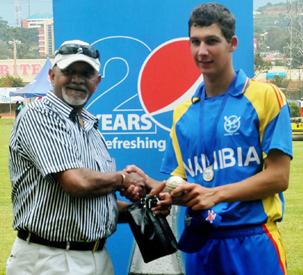 JJ Smit's four-for helped Namibia beat Kenya in the final and qualify for the U-19 World Cup, Kampala, Under-19 World Cup Qualifier Africa, May 31, 2013