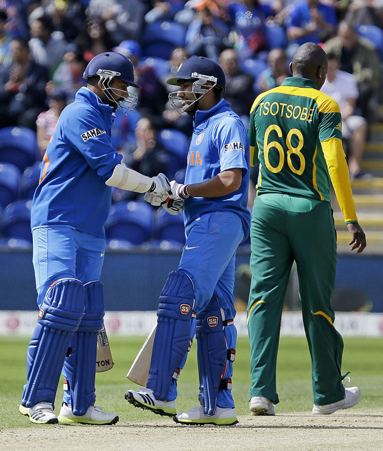 Rohit Sharma and Shikhar Dhawan added 127 for the first wicket, India v South Africa, Champions Trophy, Group B, Cardiff, June 6, 2013