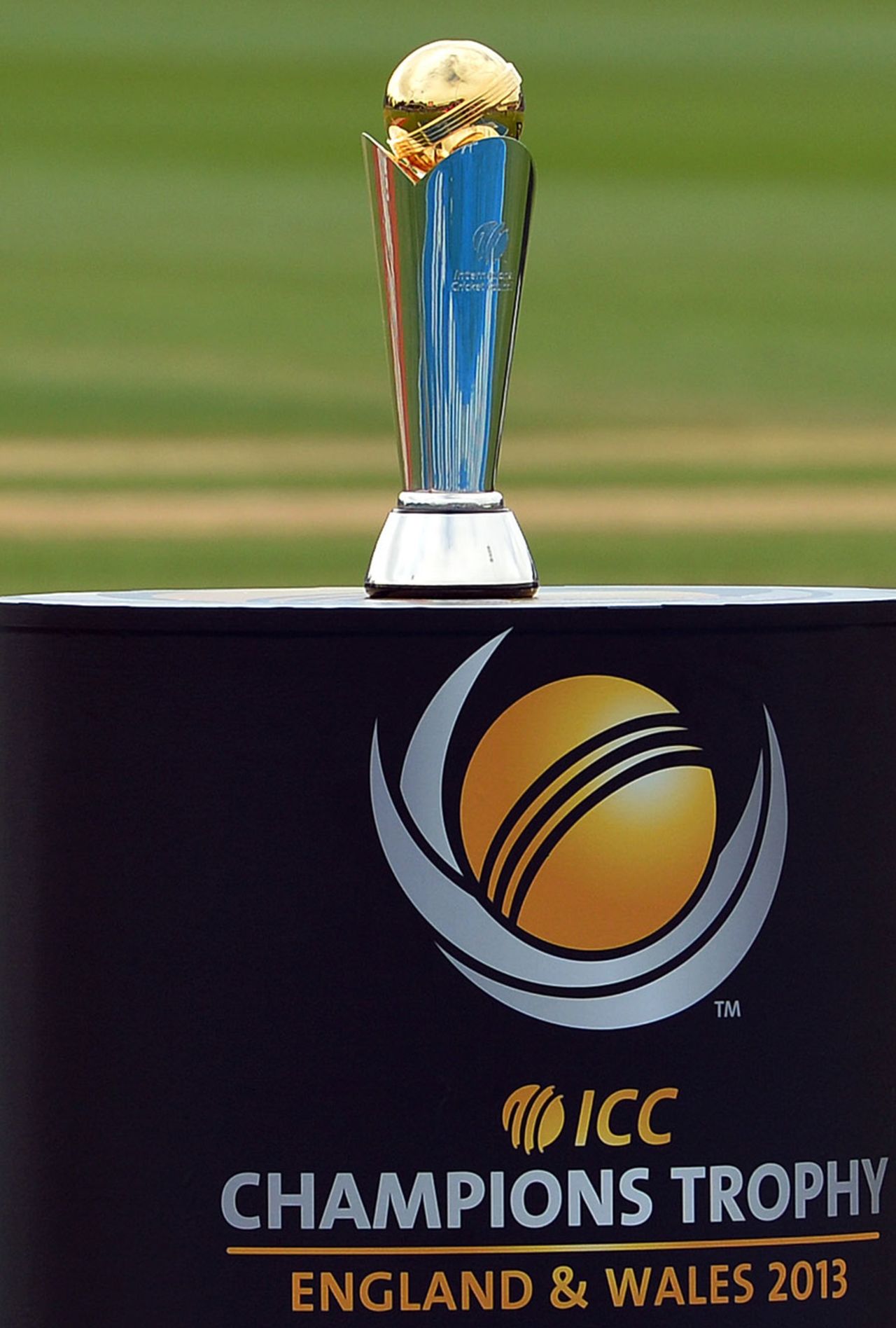 The Champions Trophy on display, India v South Africa, Champions Trophy, Group B, Cardiff, June 6, 2013