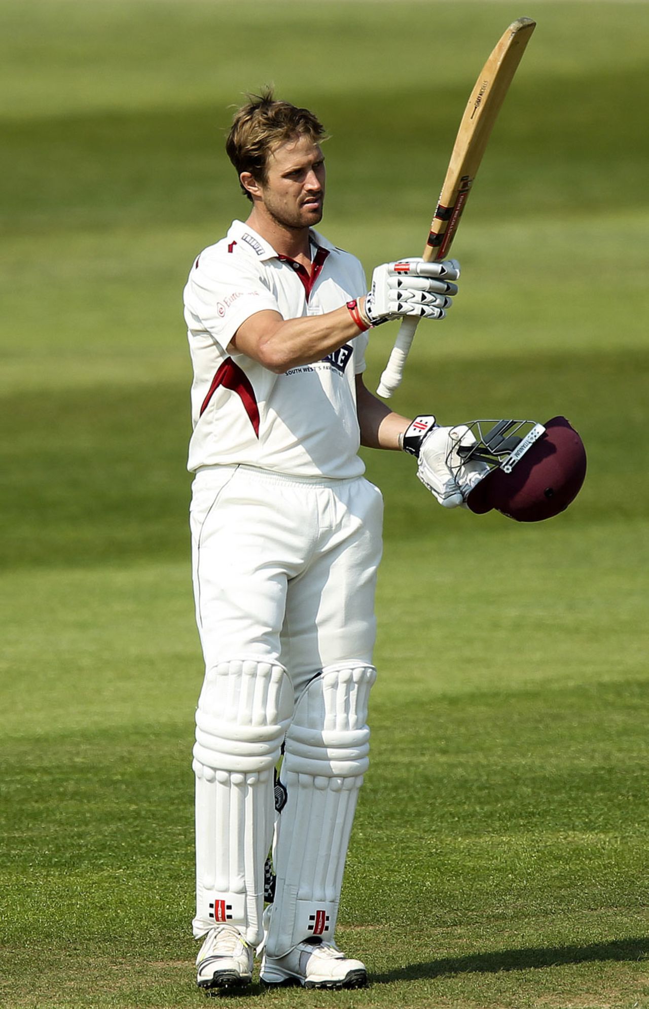 Nick Compton reached his second Championship hundred of the season, Somerset v Durham, County Championship, Division One, Taunton, 1st day, June 6, 2013