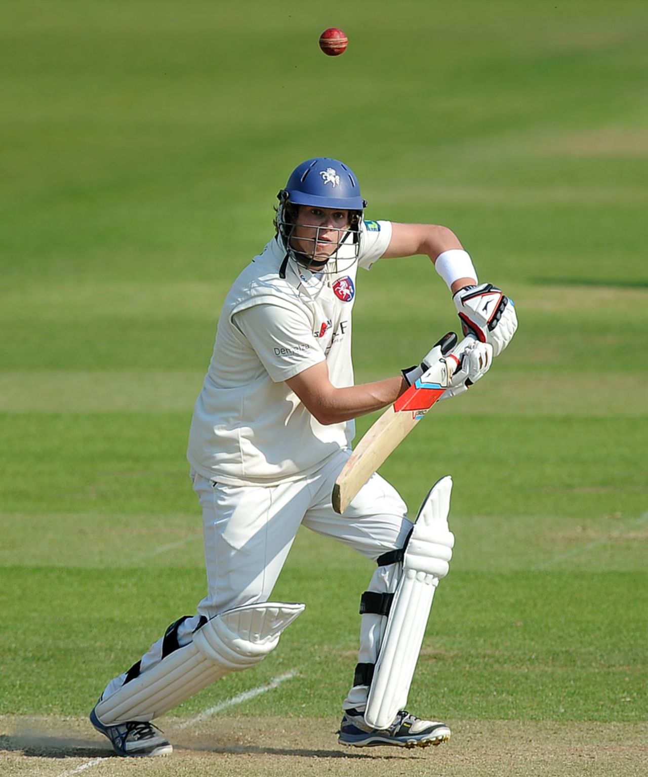 Sam Northeast batting on his way to a half-century, Hampshire v Kent, County Championship, Division One, Ageas Bowl, 2nd day, June 6, 2013