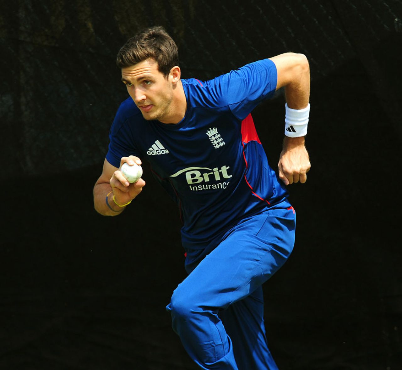Steven Finn prepare to bowl in practise, Champions Trophy, Edgbaston, June, 7, 2013