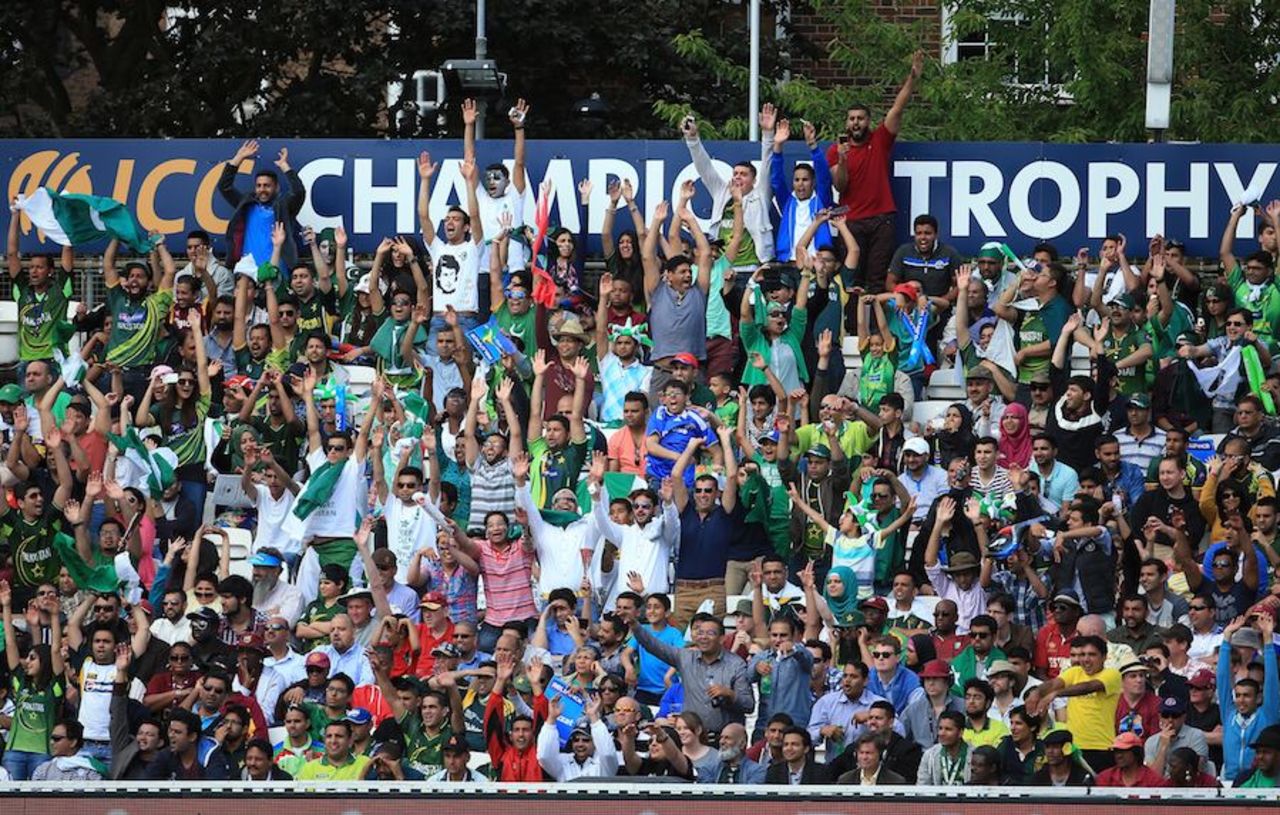 Pakistan fans in full cry, West Indies v Pakistan, Champions Trophy, Group B, The Oval, June 7, 2013