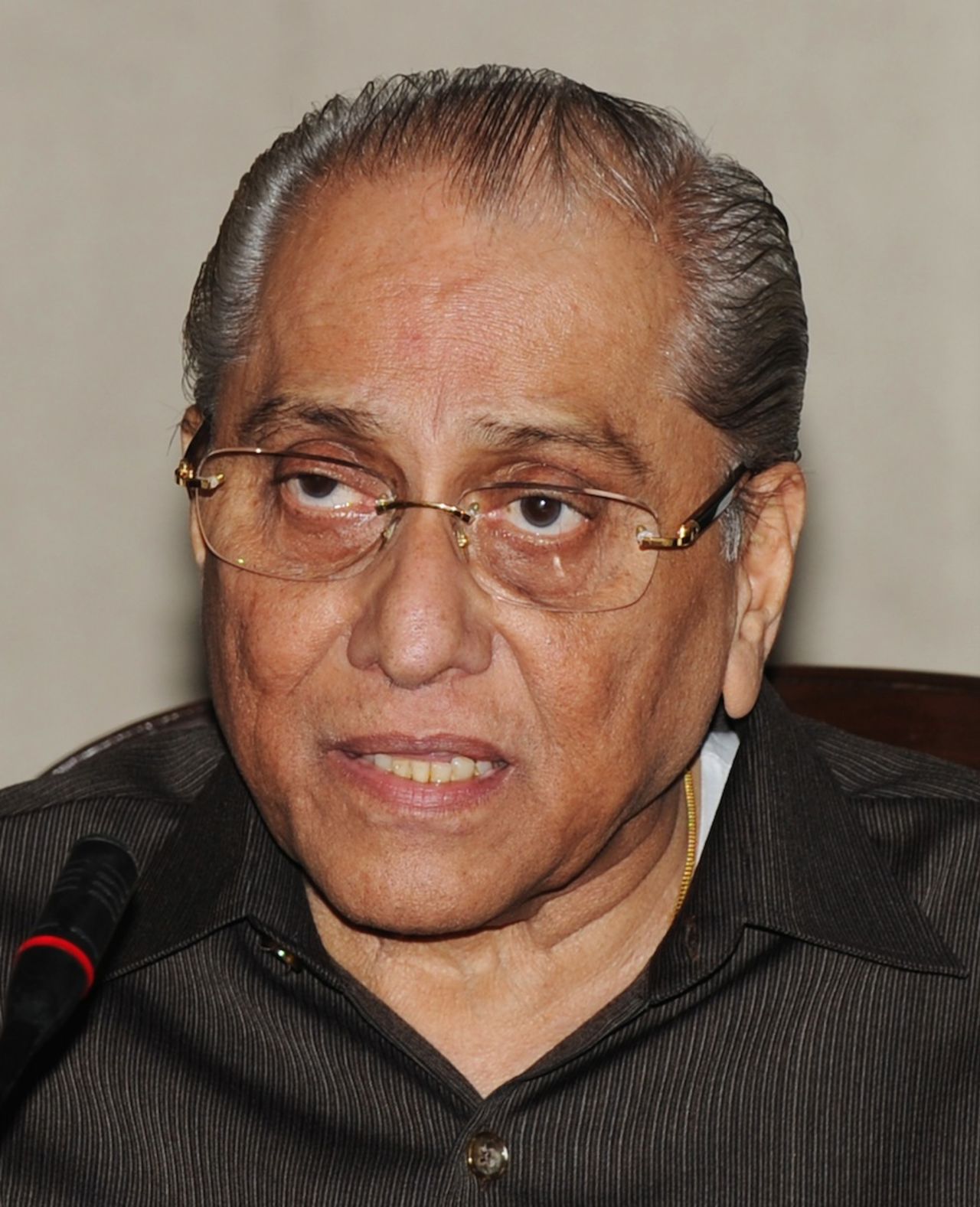 Jagmohan Dalmiya during a press conference, Delhi, June 10, 2013