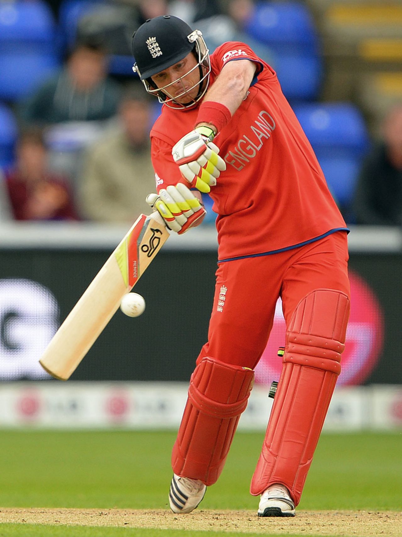 Ian Bell lashes at one, England v New Zealand, Champions Trophy, Group A, Cardiff, June 16, 2013