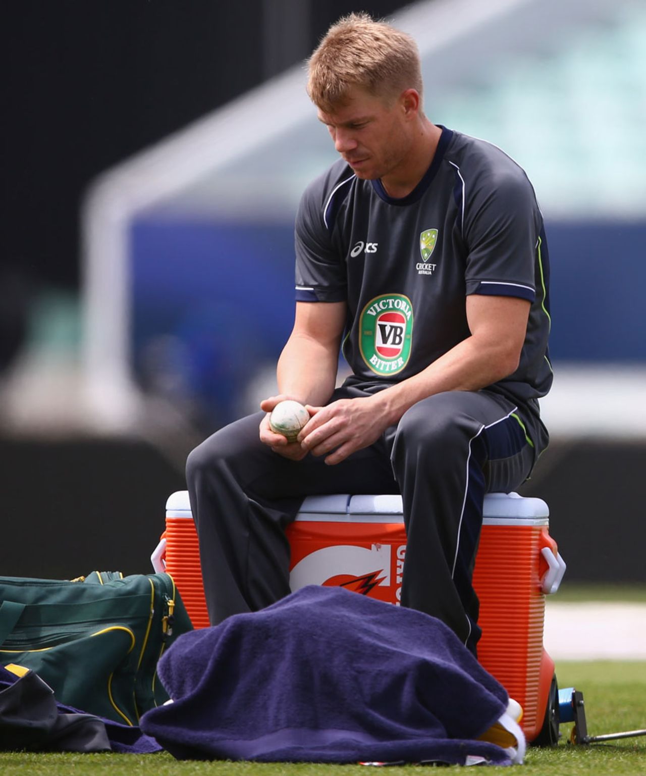 David Warner ponders over the events of the past week, London, June 16, 2013
