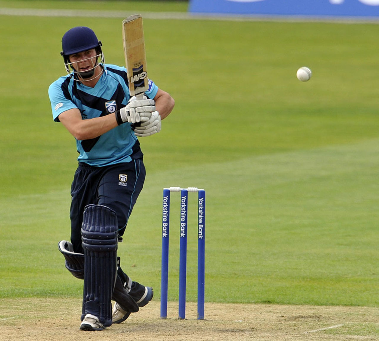 Freddie Coleman made 63 from 70 balls, Lancashire v Scotland, Clydesdale Bank 40, Group B, Old Trafford, June, 18, 2013