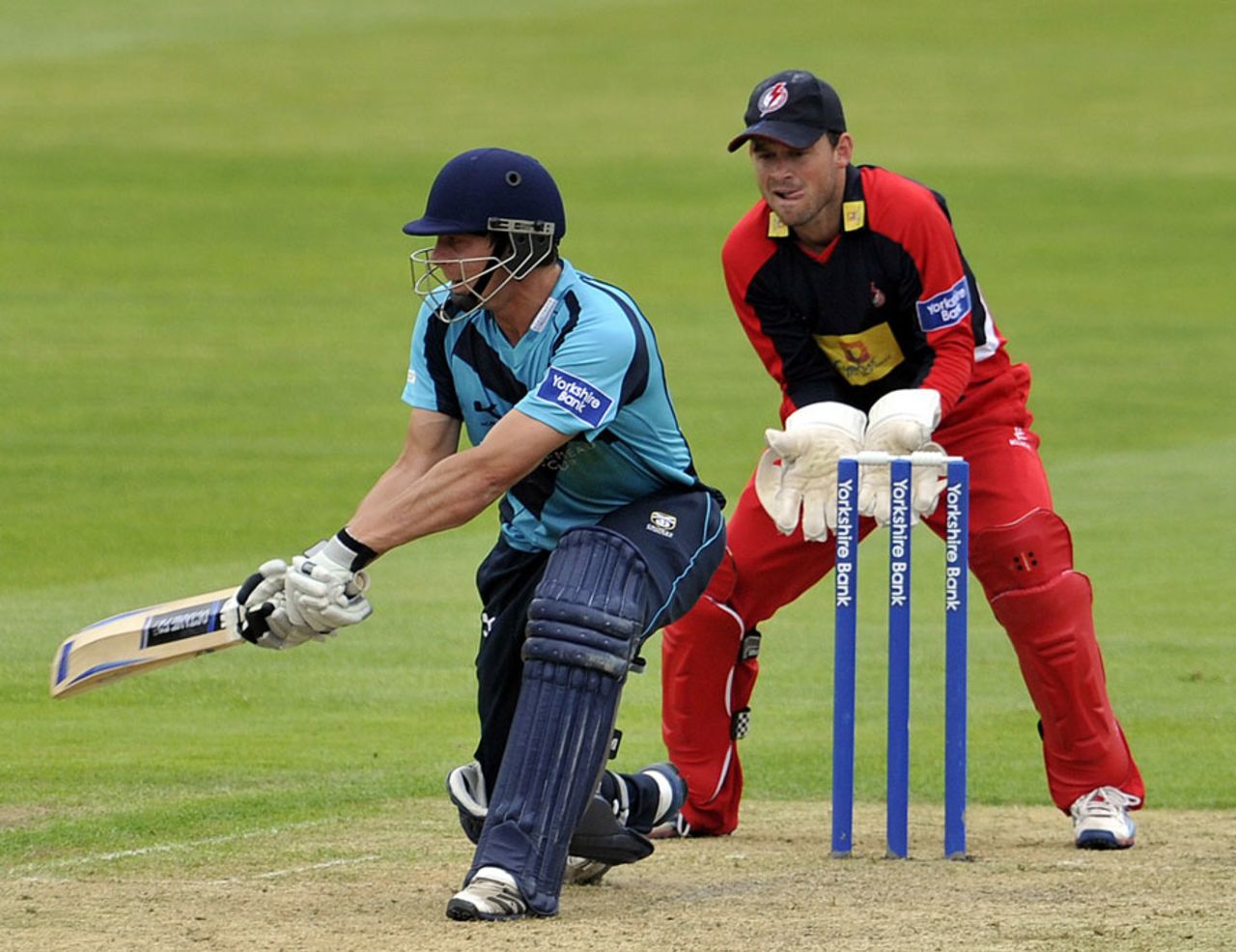 Freddie Coleman struck four boundaries in his 70-ball stay, Lancashire v Scotland, Clydesdale Bank 40, Group B, Old Trafford, June, 18, 2013