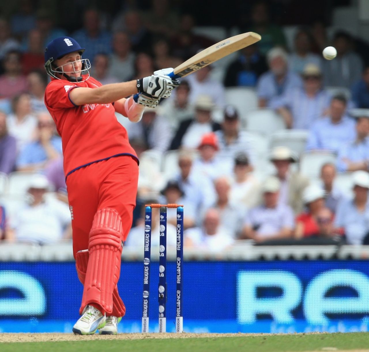 Joe Root pulls the ball off the back foot, England v South Africa, 1st semi-final, Champions Trophy, The Oval, June 19, 2013