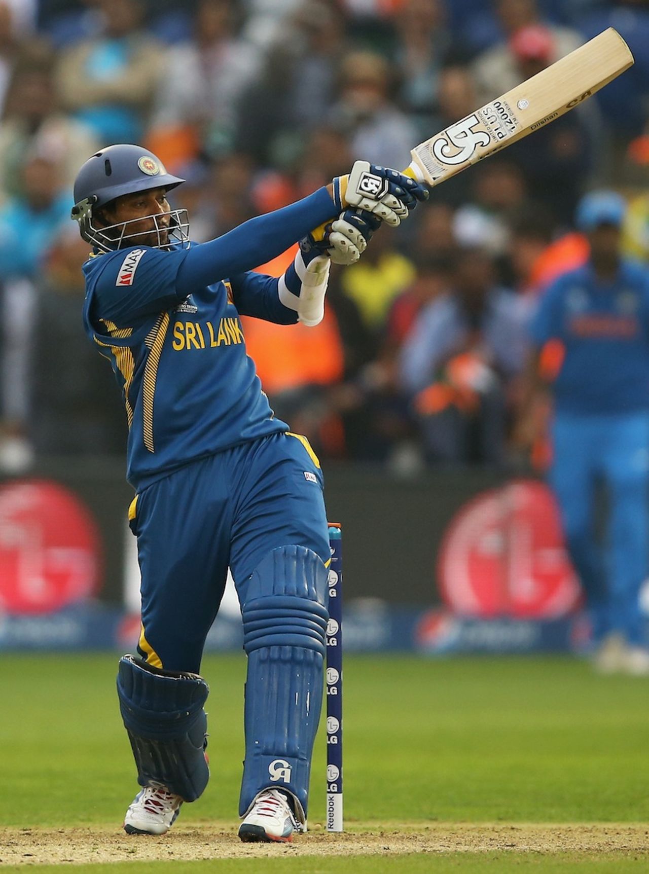 Tillakaratne Dilshan came back to bat towards the end of the innings, India v Sri Lanka, Champions Trophy, 2nd semi-final, Cardiff, June 20, 2013