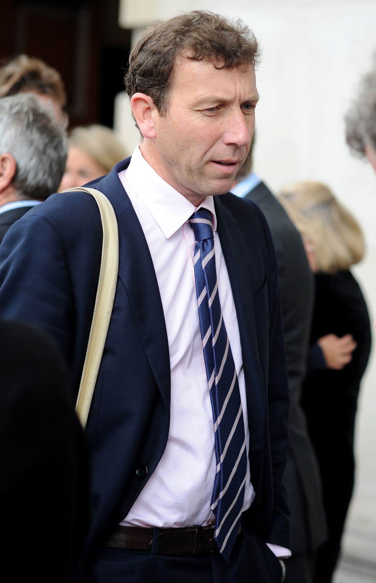 Michael Atherton at Tony Greig's memorial service, Trafalgar Square, London, June 24, 2013